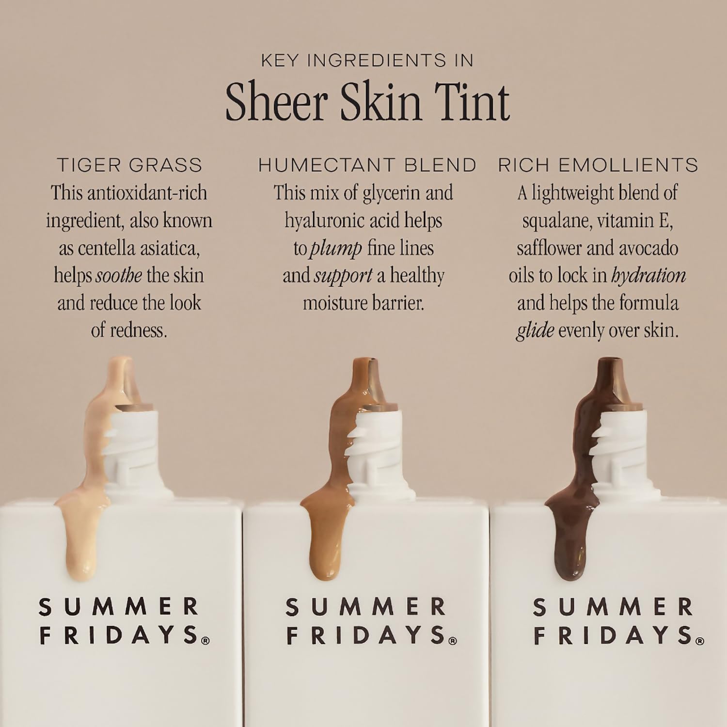 Summer Fridays Sheer Skin Tint - Skin Tint with Hyaluronic Acid - Helps Diminish Uneven Skin Tone - Sheer to Light Coverage - Shade 2 - Light with Cool Undertones (1 Fl Oz) Summer FridaysBuy Supplements Australia