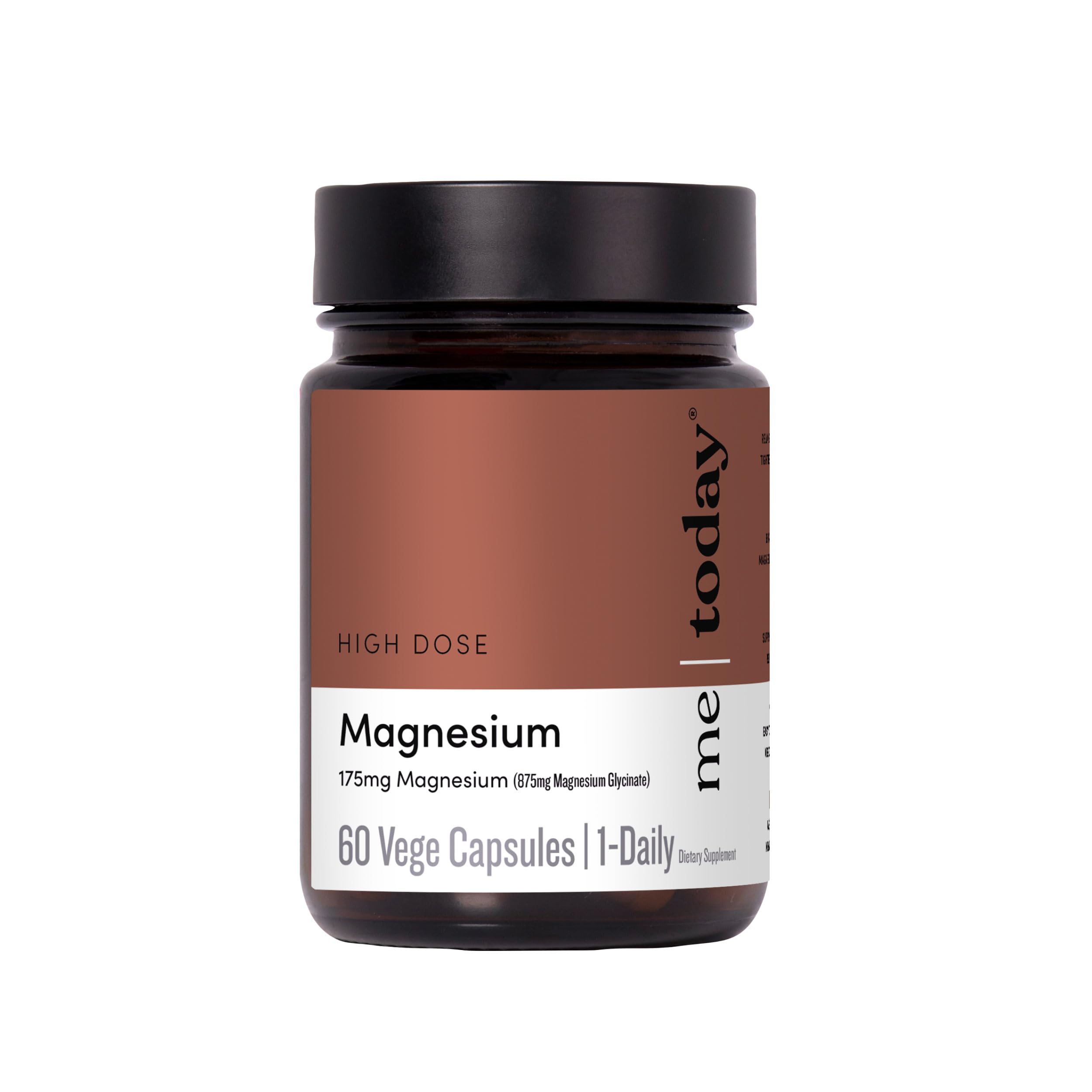 Me Today Magnesium Glycinate Supplement – 175mg High Absorption Magnesium Glycinate Capsule for Muscle Recovery, Nervous System Support,