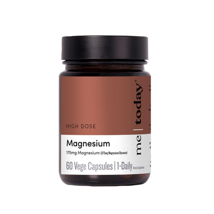 Me Today Magnesium Glycinate Supplement – 175mg High Absorption Magnesium Glycinate Capsule for Muscle Recovery, Nervous System Support,