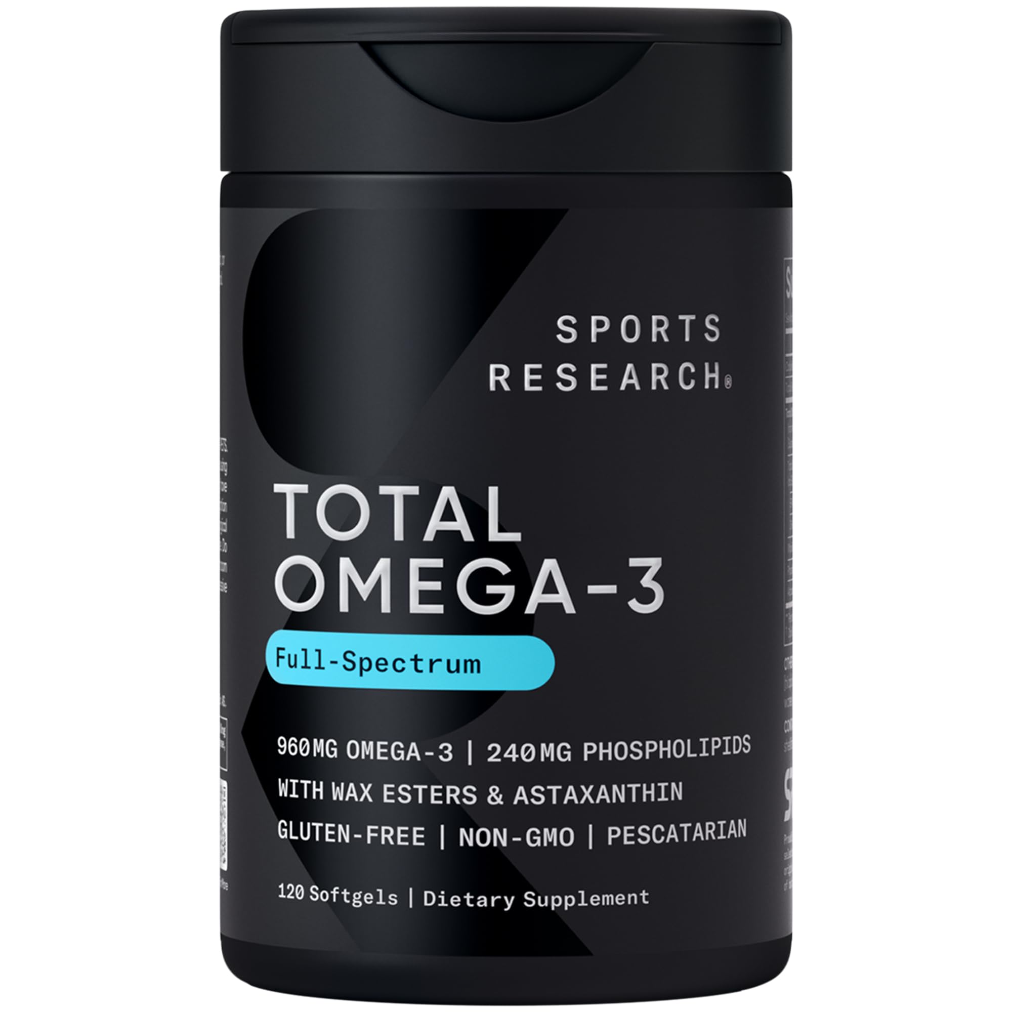 Sports Research® Total Omega-3 Fish Oil 2200mg - Made from Antarctic Krill w/Astaxanthin, Wild Sockeye Salmon & Alaska Pollock - 960mg of EPA & DHA - 120 Softgels Sports Research buy supplements Au