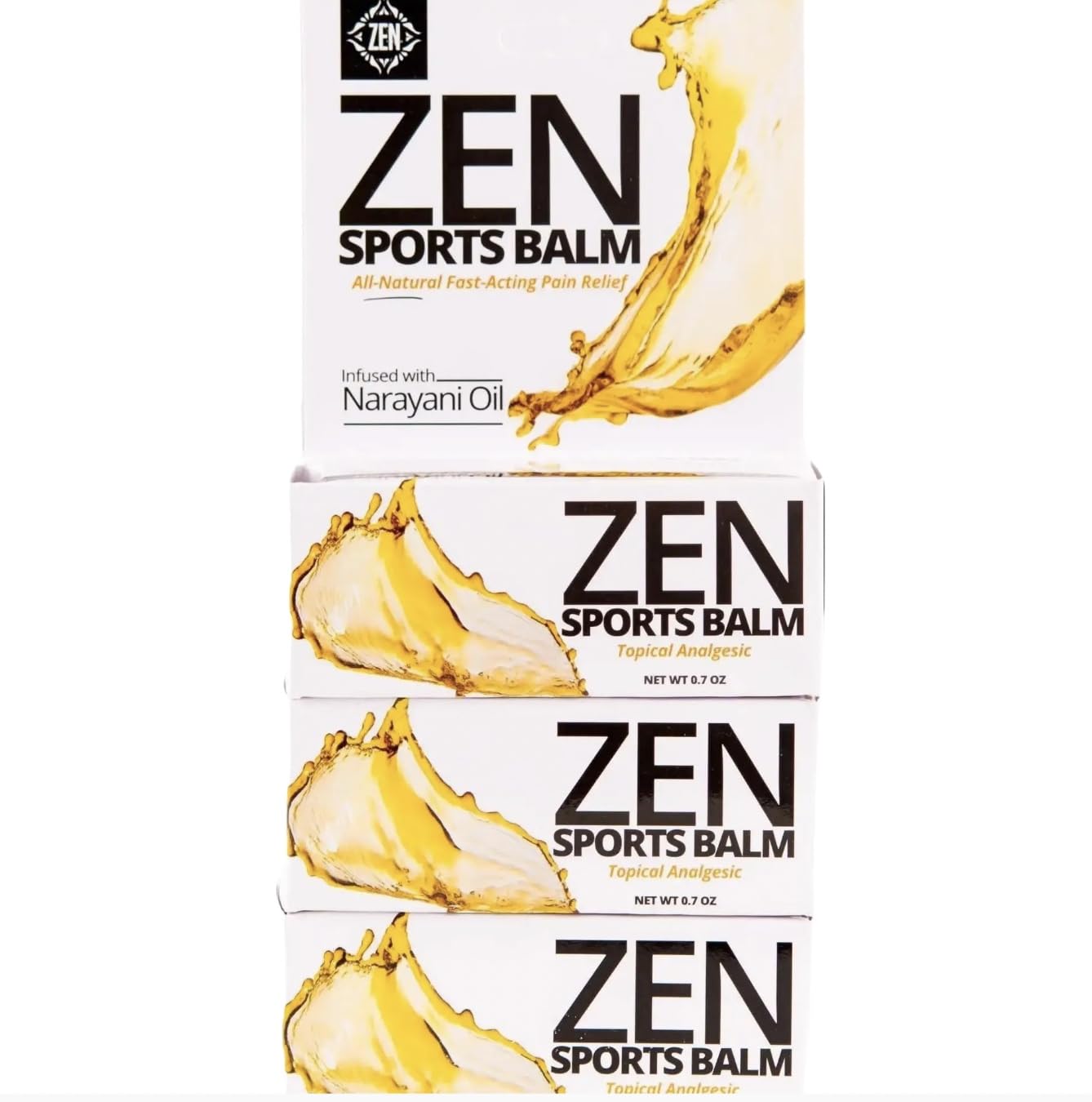 ZEN Sports Balm with Narayani Oil- Cramps, Backaches and Other Workout & Exercise Injuries, Fast-Acting (Pack of 3) ZENBuy Supplements Australia