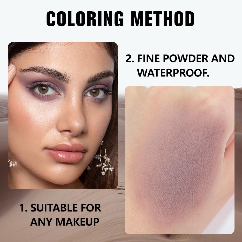 evpct Mauve Taupe Plum Matte Single Eye Shadow Palette Makeup for Older Women, Plum Lavender Purple Natural Cream Eyeshadow Palette for Green Eyes, High Pigment Mini Monochrome Eyeshadow evpctBuy Supplements Australia