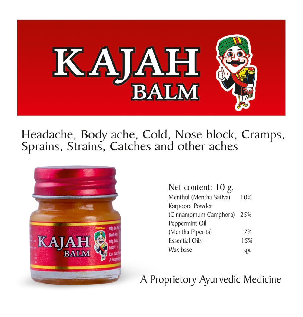 Kajah Brown Balm 10Gms (Pack of 5) RajahBuy Supplements Australia