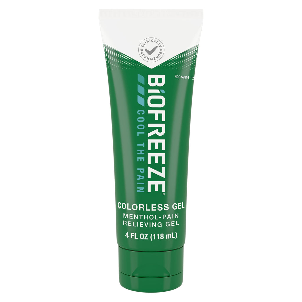 Biofreeze Gel Menthol Pain Relieving Colorless Gel 4 FL OZ Tube For Pain Relief Associated With Sore Muscles, Arthritis, Simple Backaches, And Joint Pain BiofreezeBuy Supplements Australia