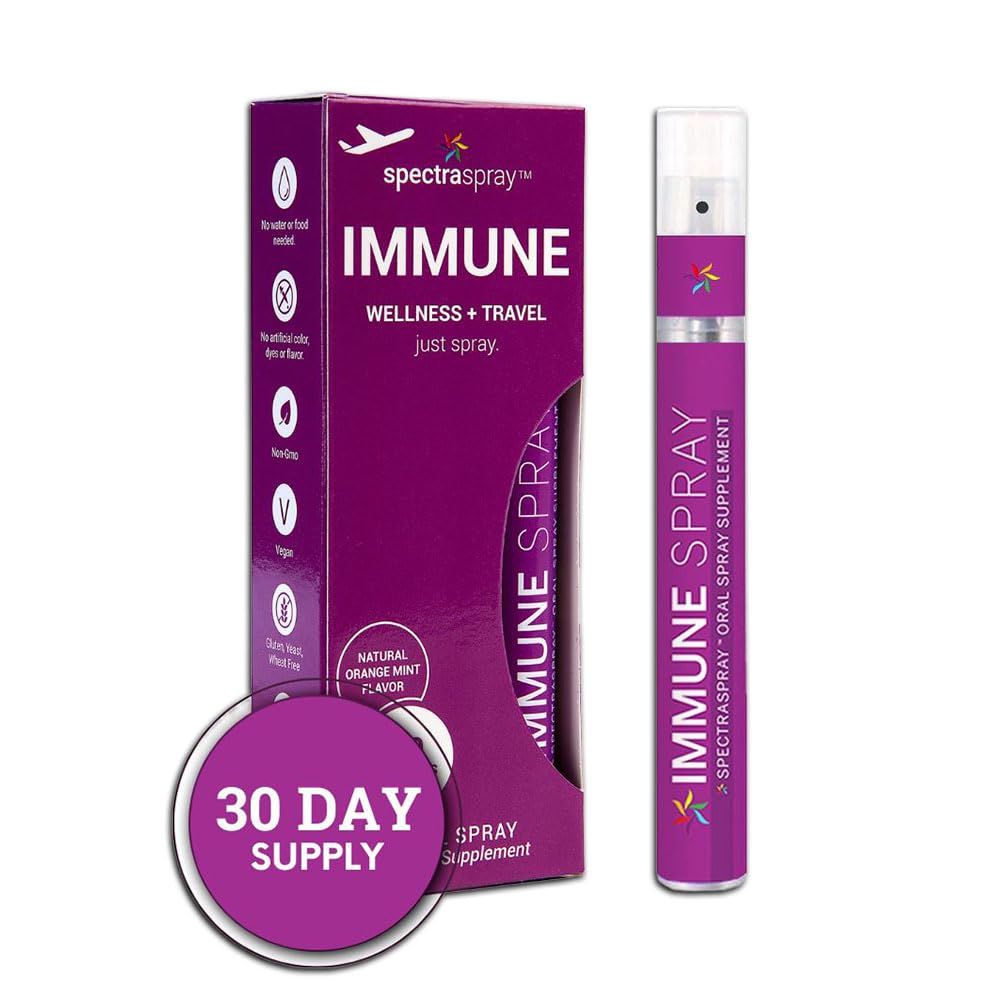 Spectraspray Immune Support Vitamin Spray - Vitamins C, E, Zinc and L-Lysine, 30 Day Supply per Spray Spectraspray buy supplements Au
