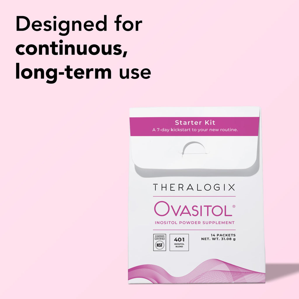 Theralogix Ovasitol Inositol Powder – 7-Day Starter Kit | Premium Inositol Supplement for Women | 40:1 Ratio Myo & D-Chiro Inositol
