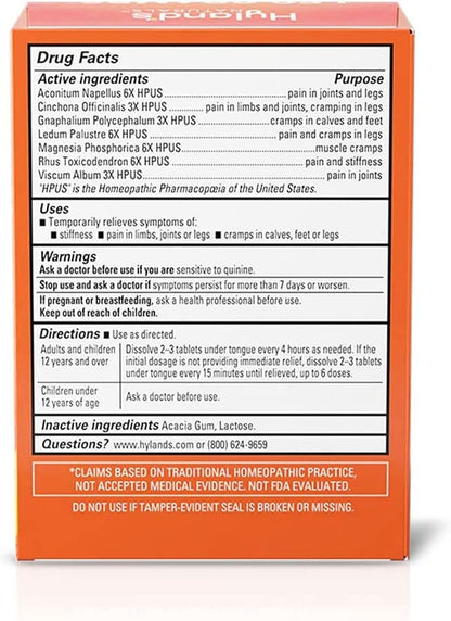 Bundle of Hyland's Leg Cramps Tablets, 100 Count and Leg Cramps PM Nighttime Formula, Natural Relief of Calf, Foot and Leg Cramps, 50 Count Hyland'sBuy Supplements Australia