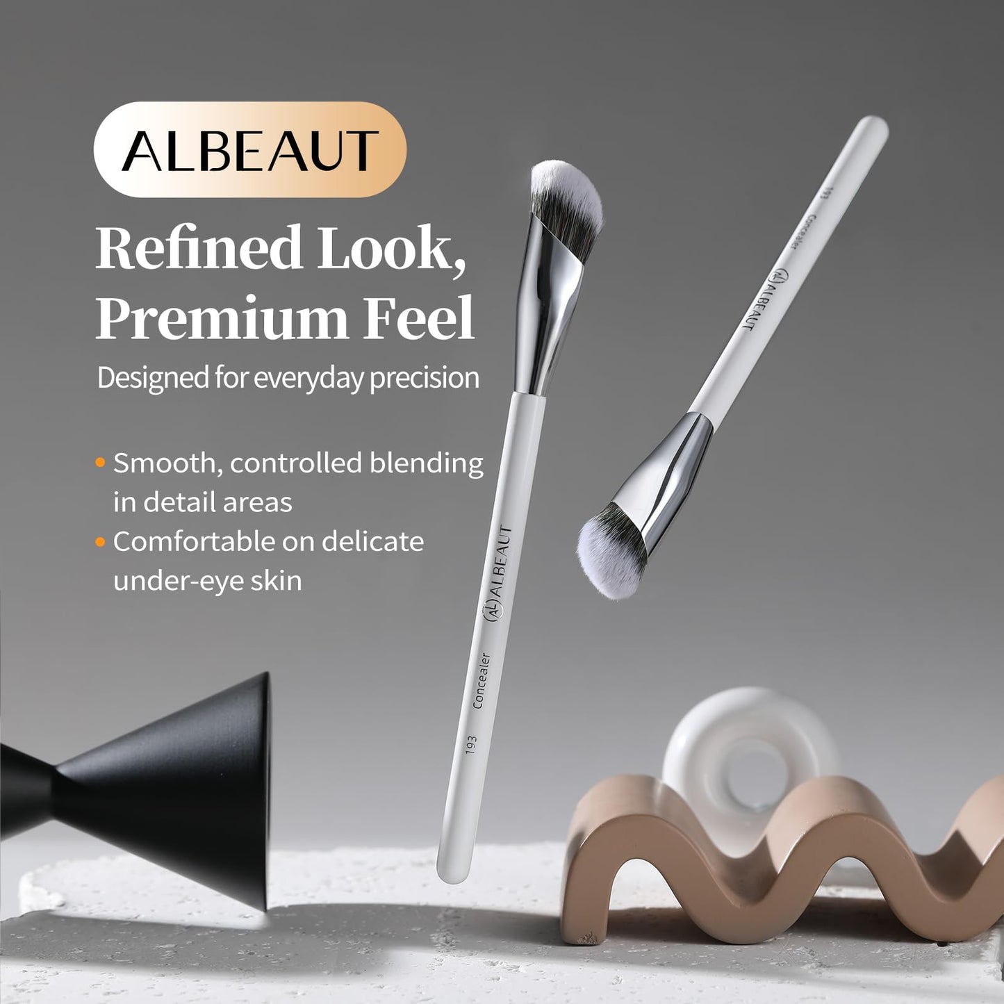 Albeaut Concealer Brush, Angled Under Eye Makeup Small Foundation Precision Face Blending Brush (193 concealer brush) ALBEAUTBuy Supplements Australia