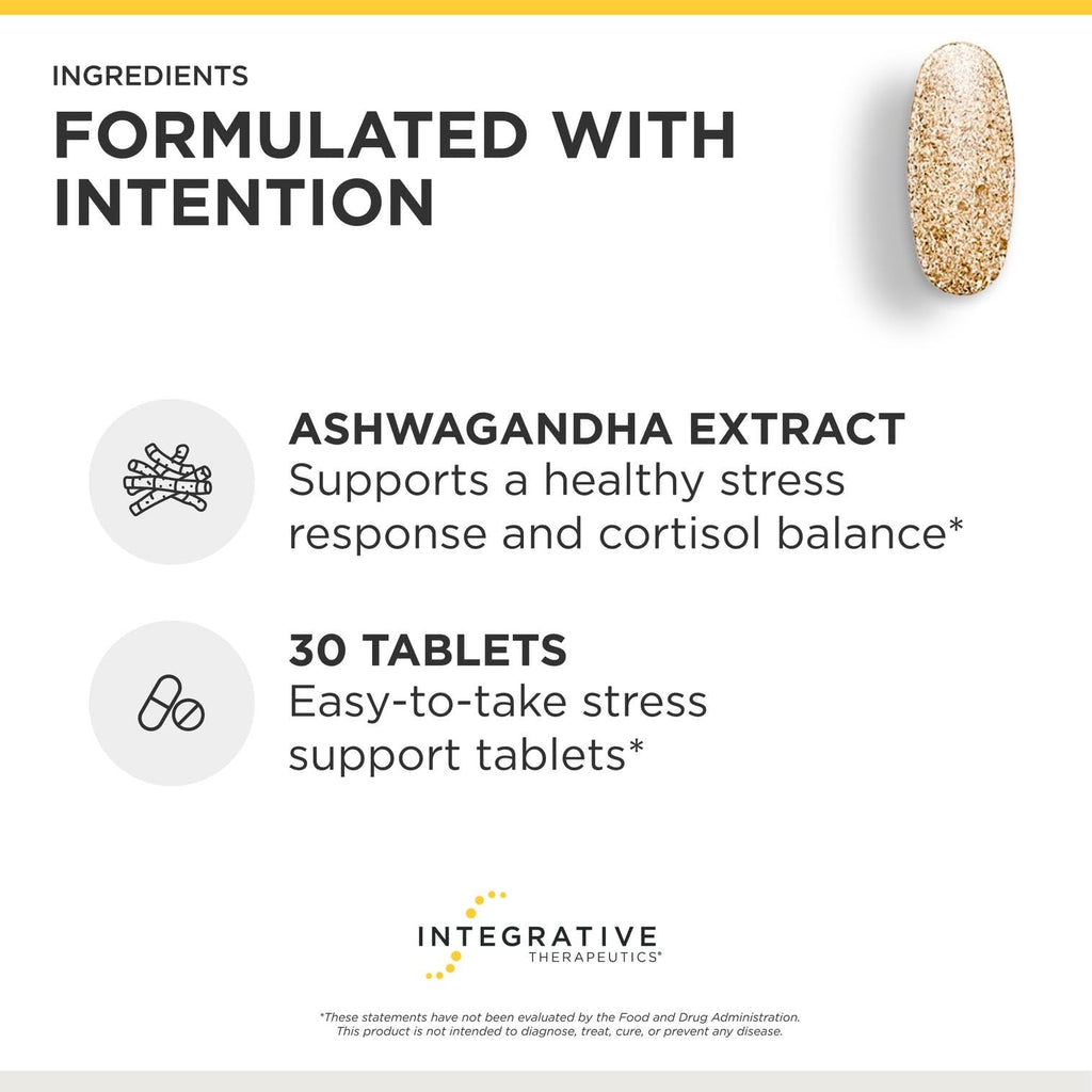 Integrative Therapeutics Cortisol Manager - Balance Cortisol & Support Relaxation for Restful Sleep* - Includes Ashwagandha & L-Theanine for Confidence with Less Stress* - 30 Tablets (15 Servings) Integrative Therapeutics buy supplements Au