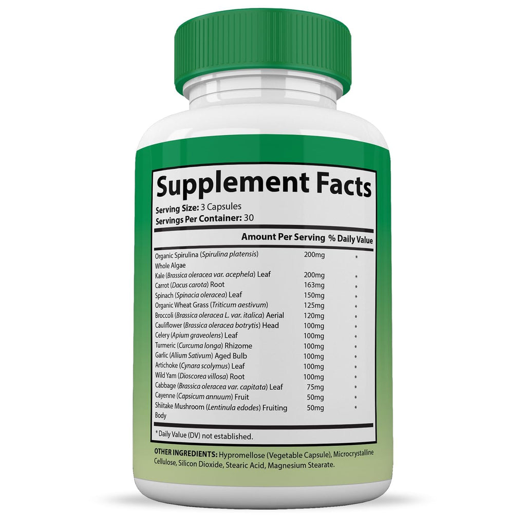 (10 Pack) Vital Fruits and Veggies Supplement Whole Food Red & Green Superfoods Non GMO Vegan Friendly 900 Veggie Capsules 10 Bottles Justified Laboratories buy supplements Au
