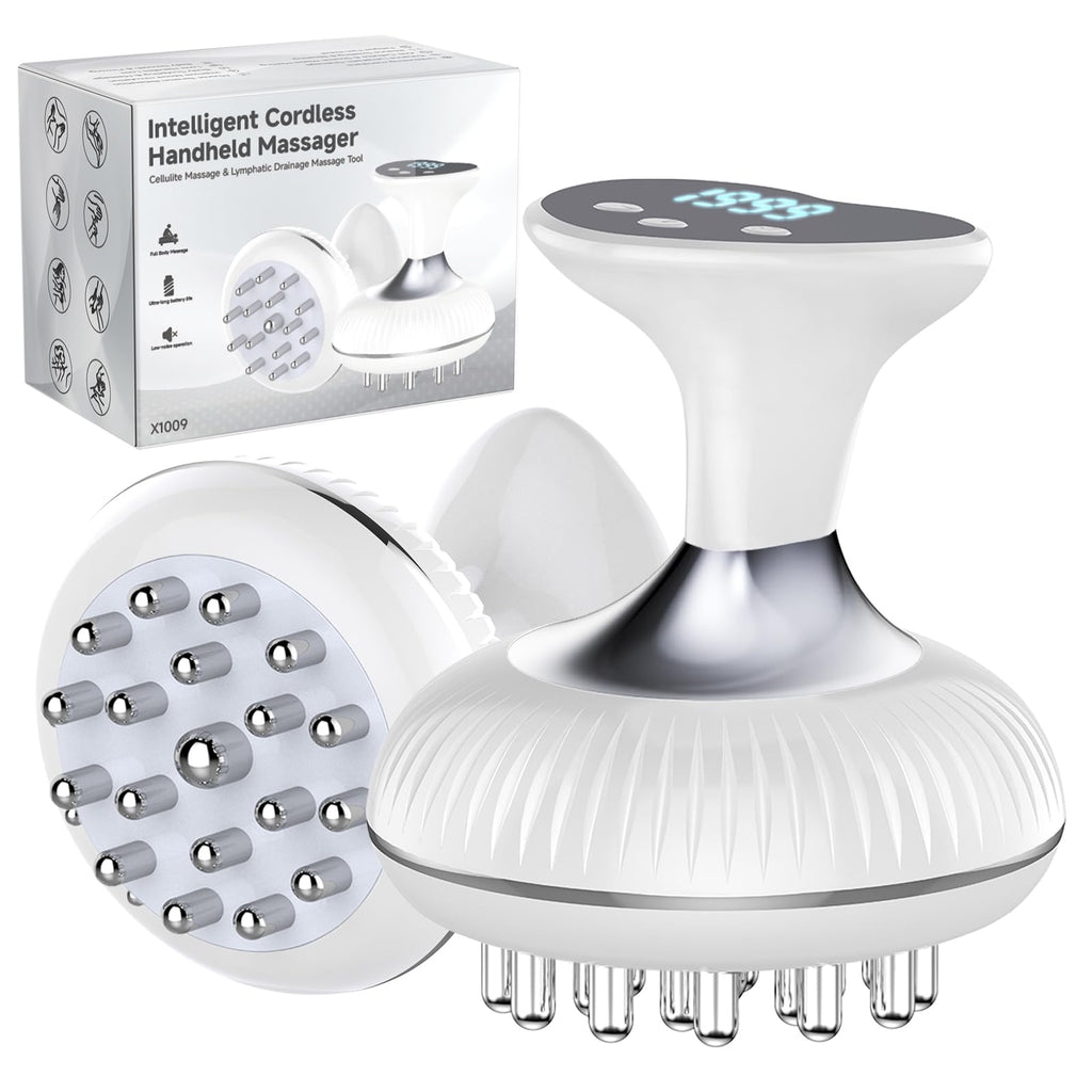 Choufaly Lymphatic Drainage Massager & Anti Cellulite Massage Tool, Helps Reduce Stretch Marks & Cellulite, for Legs, Arms & Belly, Body Sculpting Machine with Microcurrent & Light & Heat & Vibration Choufaly buy supplements Au
