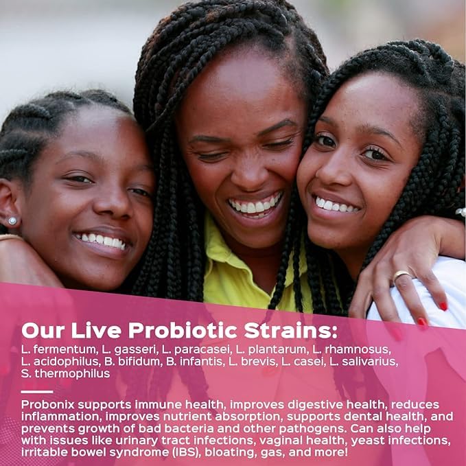 Probonix Humarian Liquid Probiotics for Women - 12-Strain Probiotic Drops to Fortify Women’s Gut Health, Vaginal Health, Immunity and Overall Wellness - 30-Day Supply - Delicious Grape Flavor Probonix buy supplements Au
