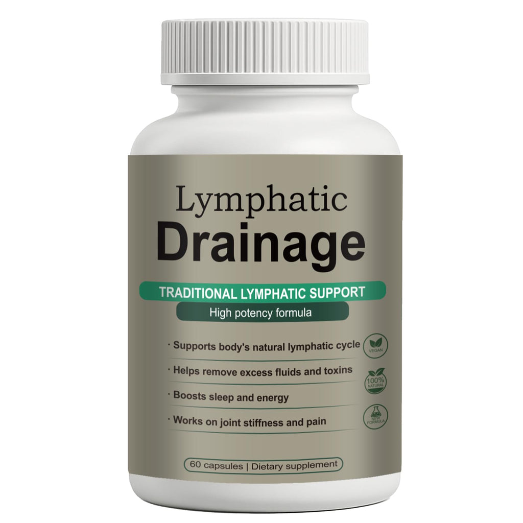 Lymphatic Drainage Capsules – Natural Herbal Blend with Dandelion, Burdock, Kelp & Echinacea – Supports Circulation & Fluid Balance Qiuumey buy supplements Au