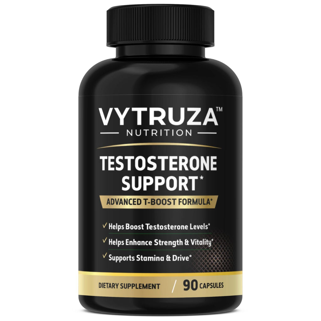 Vytruzza Nutrition Testosterone Support supplement bottle on a white background