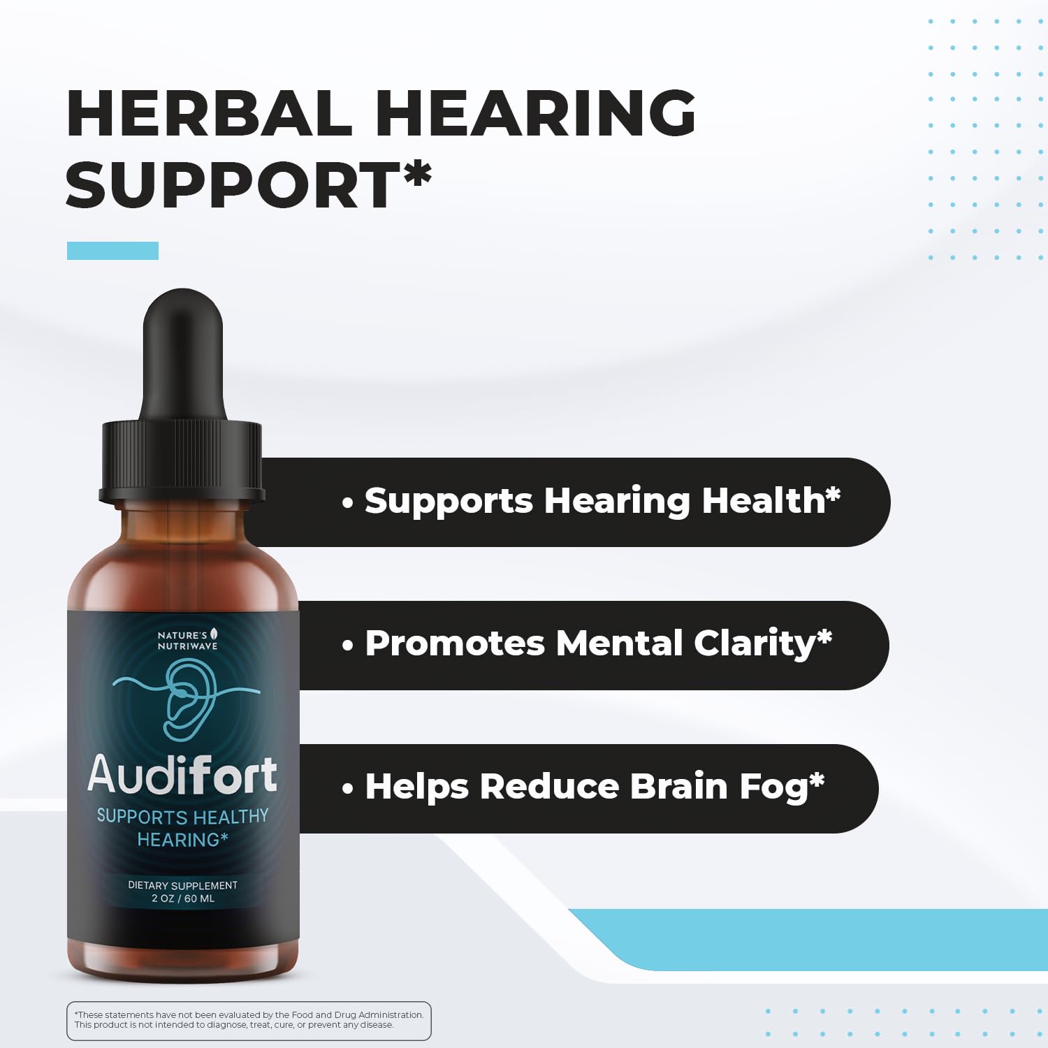 Nature’s NutriWave Audifort Drops – Herbal Liquid Supplement with Grape Seed & Panax Ginseng – Non-GMO, Easy-to-Take, Made in the USA – 60 Servings, 1 Month Supply Nature’s NutriWaveBuy Supplements Australia