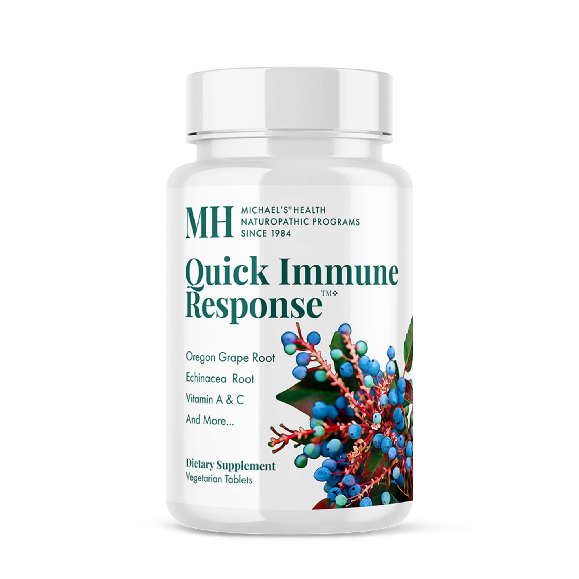 Michael's Health Naturopathic Programs Quick Immune Response - 60 Vegetarian Tablets - Immune System Support - With Vitamin A, Vitamin C & Zinc - 20 Servings MICHAEL'SBuy Supplements Australia
