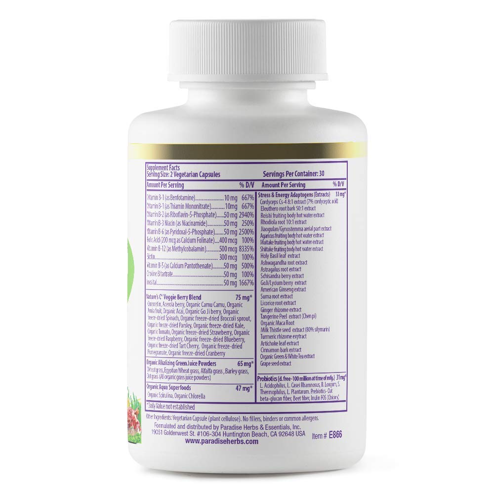 Paradise Herbs Earth's Blend Once Daily Multivitamin & B-Complex Bundle Paradise HerbsBuy Supplements Australia
