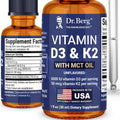 Dr. Berg Maximum Strength Vitamin D3 K2 Liquid Drops with MCT Oil – 5,000 IU Liquid Vitamin D3 with K2 – Supports Strong Bones, Heart, Energy, Immunity, and Overall Vitality* - Unflavored 1 Fl Oz Dr. Berg NutritionalsBuy Supplements Australia