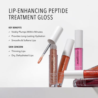 HydroPeptide Perfecting Gloss, Lip Plumping Gloss & Hydrating Treatment, Volumizing Collagen-Boosting Enhancer with Hyaluronic Acid & Peptides, Nude Pearl, 0.13 Ounce HydroPeptide buy supplements Au