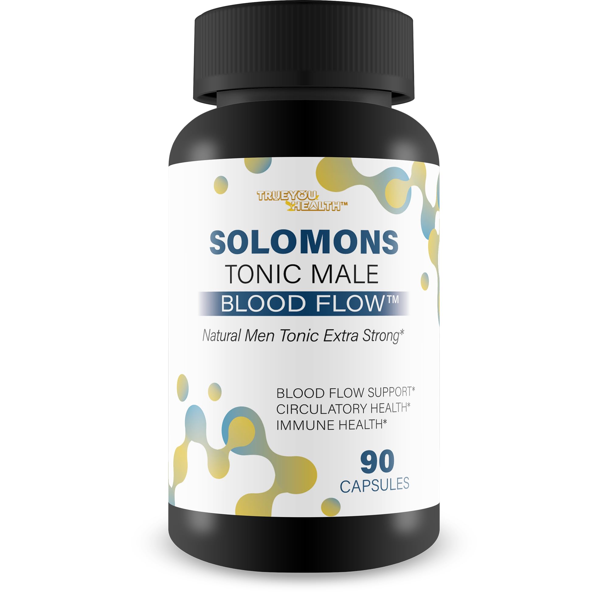 Solomons Tonic - Our Best Mens Blood Flow Supplement - Good Blood Flow Support - Male Blood Flow Capsules - Max Blood Flow Pills - Blood Circulation Supplements for Men - Male Blood Circulation Pills True You HealthBuy Supplements Australia