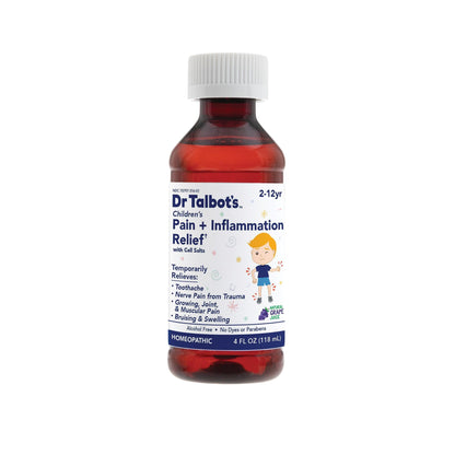 Dr. Talbot's Pain + Inflammation Relief Liquid Medicine for Children, Includes Dosage Cup, Grape Juice Flavor, 4 Fl Oz (Packaging May Vary) Dr. Talbot'sBuy Supplements Australia