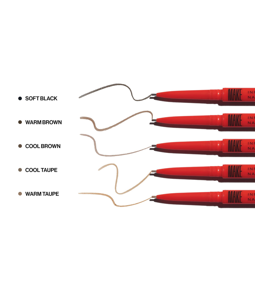 MAKE Beauty Nano Brow, Micro Eyebrow Pencil. Long-Lasting Smudgeproof Eye Brow Makeup for Hairlike Lines. Precision Liner for Natural-Looking Eyebrows - Shade, Warm Taupe MAKEBuy Supplements Australia