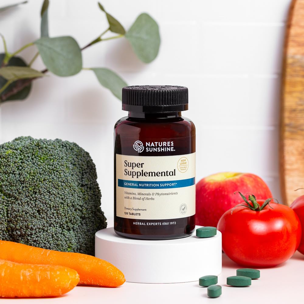 Nature's Sunshine Super Supplemental: Complete Multivitamin with Minerals, Antioxidants & More for Nutritional Gaps, Overall Health, Immune & Energy Support. 120 Tabs Nature's Sunshine buy supplements Au