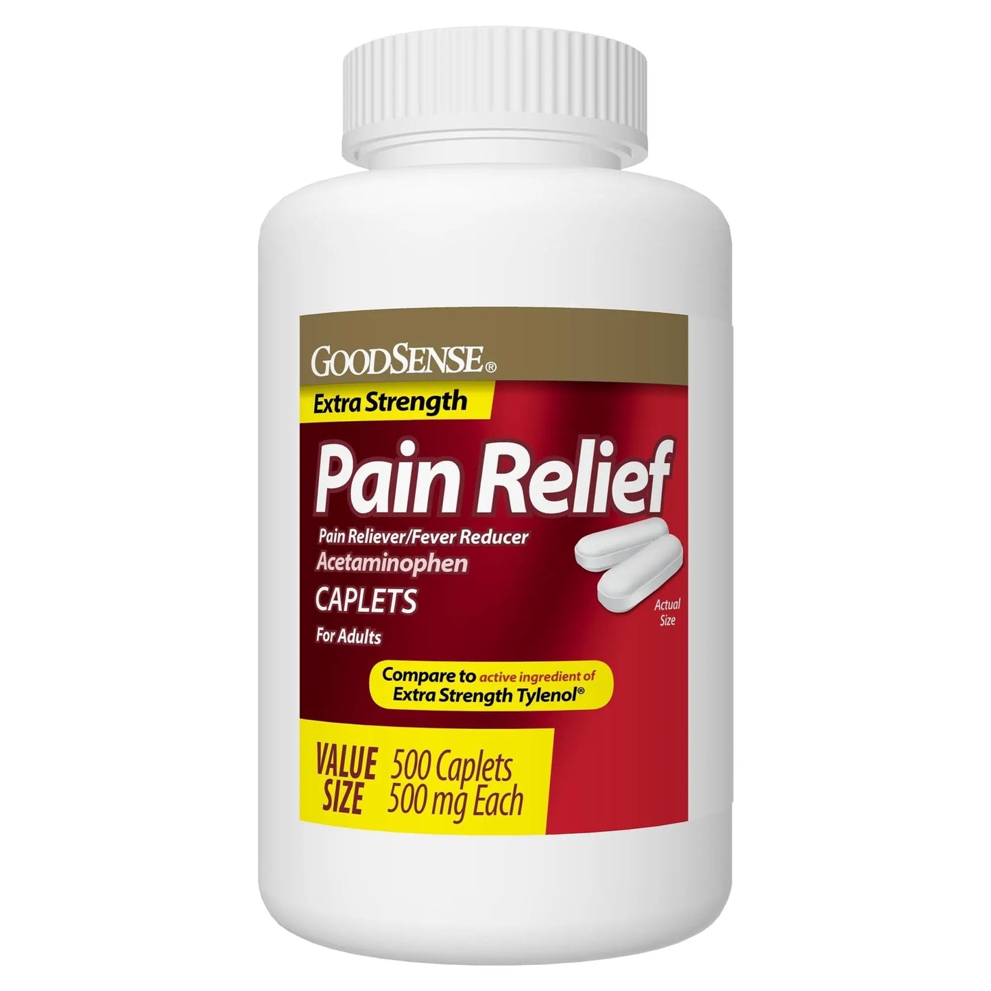 GoodSense Extra Strength Pain Relief, Acetaminophen Caplets, 500 mg, 500 Count GoodSenseBuy Supplements Australia