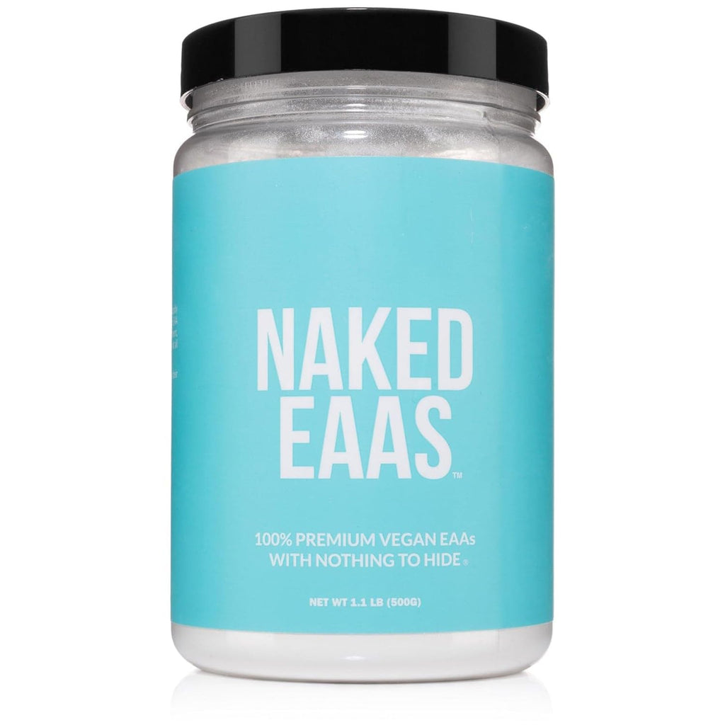 NAKED EAAs Amino Acids Powder - 50 Servings - Vegan Unflavored Essential Amino Acids 500 Grams - Instantized All Natural EAAs Powder Supplement