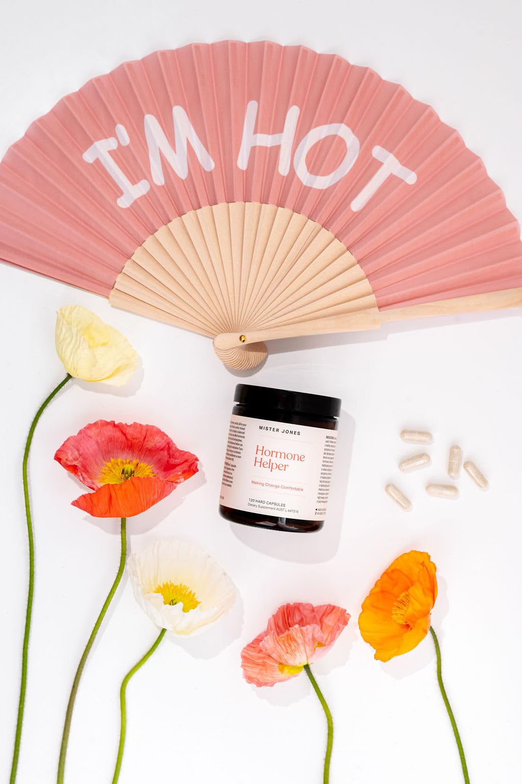 Mister Jones Hormone Helper – Women’s Daily Wellness Support – Adaptogenic & Nutrient Blend for Energy, Mood & Natural Vitality – Female Wellbeing Formula Mister Jones buy supplements Au