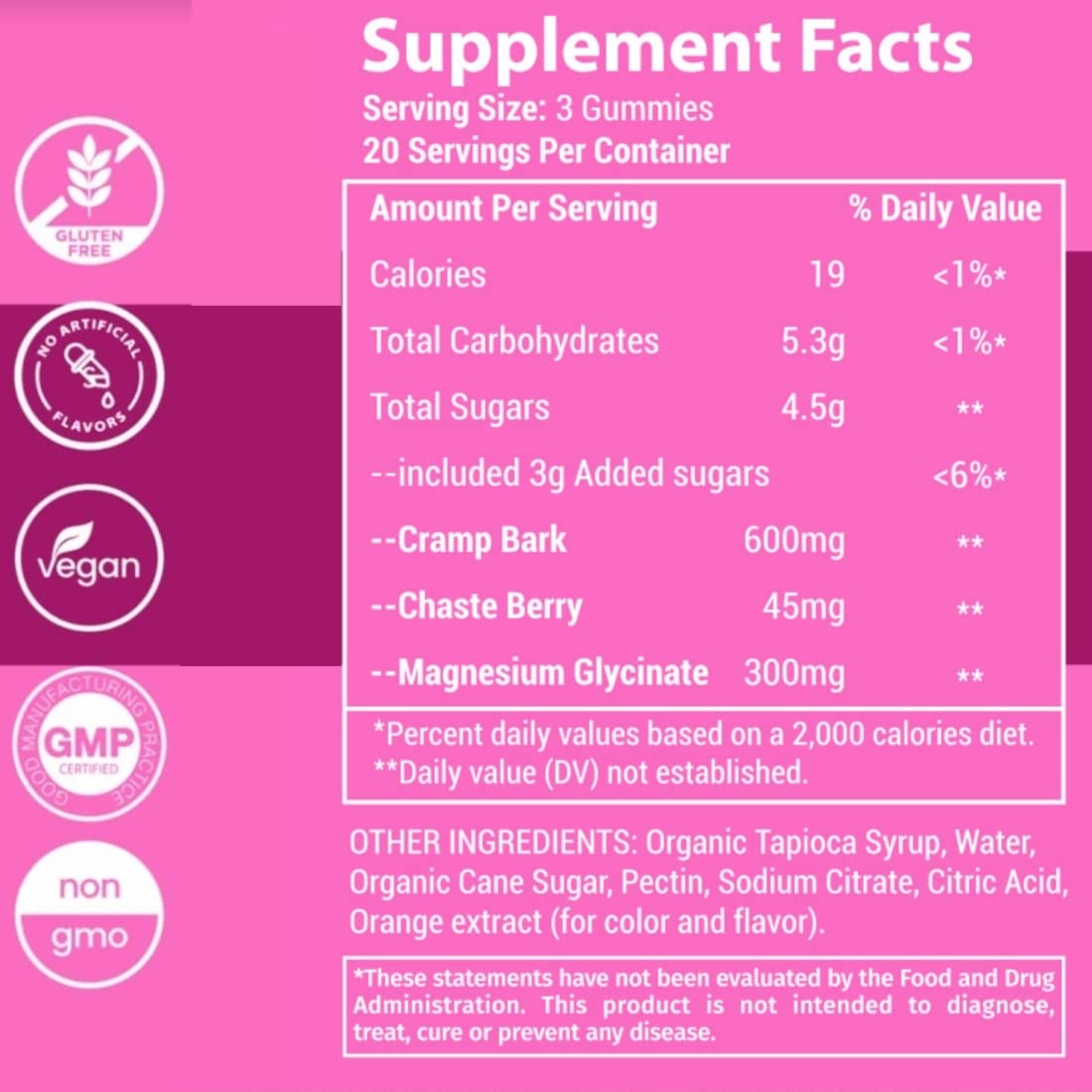 Menstrual Cramp Period Gummies True Roots | PMS Support Supplement for Women | Healthy Flow | Flo PMS Menstrual Cycle Relief, Cramping and Bloating | Vegan & Natural Flavors | 60 Count True RootsBuy Supplements Australia