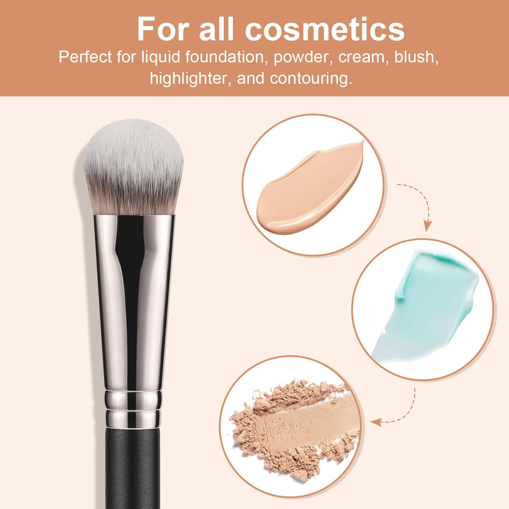 TEOYALL Angled Concealer Brush, Synthetic Contour Brush for Blending Setting Buffing with Liquid, Cream and Powder Cosmetic (Angled Brush) TEOYALLBuy Supplements Australia