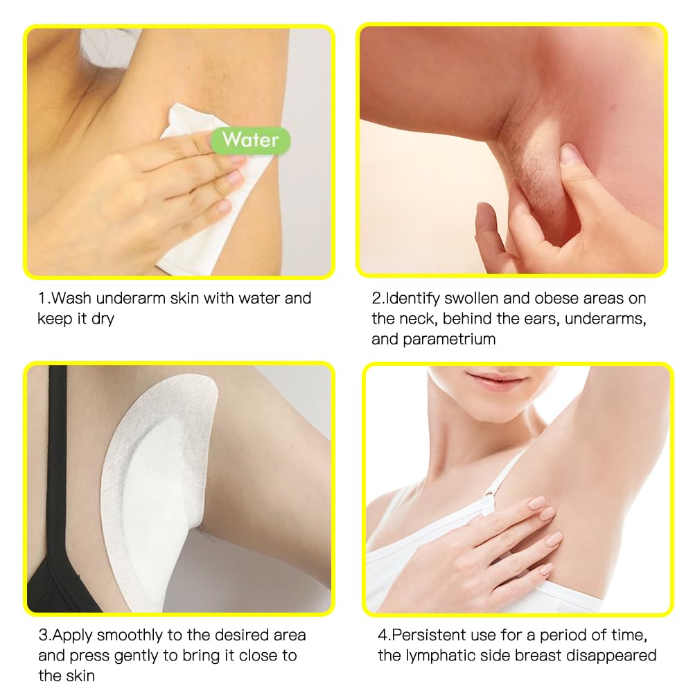 Lymphatic Drainage Patch,Herbal Lymph Nodes Patch,Herbal Lymphatic Drainage Care Patch,Lymphatic Drainage Patches,Lymph Nodes Patch, Lymphatic Massage（24PCS） Pumei buy supplements Au