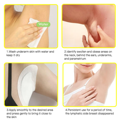 Lymphatic Drainage Patch,Herbal Lymph Nodes Patch,Herbal Lymphatic Drainage Care Patch,Lymphatic Drainage Patches,Lymph Nodes Patch, Lymphatic Massage（24PCS） Pumei buy supplements Au