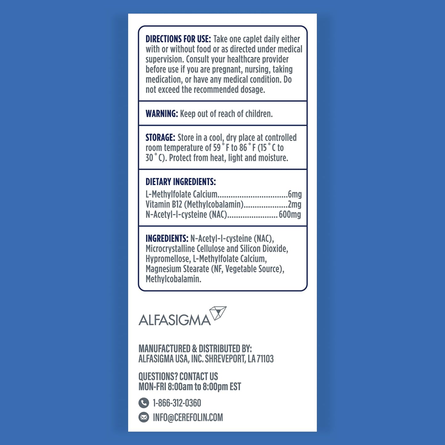 Cerefolin Brain Wellness, Targeted Nutrition for Cognitive Support, Improves Memory, Focus & Concentration, L-Methylfolate, NAC, B12, Neurologist Recommended (30 Count) Cerefolin buy supplements Au