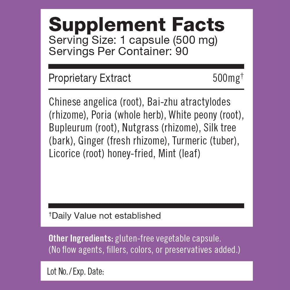 Herbalogic - Decompress MX Herb Capsules - Maximum Stress & Tension Relief - Reduces Anger & Moodiness, Positive Mood Support - Based on the Traditional Chinese Formula Xiao Yao San - 90 Cap Count HerbalogicBuy Supplements Australia