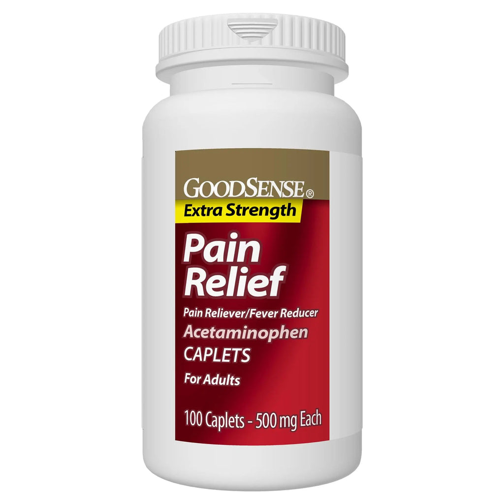 GoodSense Extra Strength Pain Relief - Acetaminophen Caplets 500 mg - Headache, Muscle Ache, Arthritis Relief, 100 Count GoodSenseBuy Supplements Australia