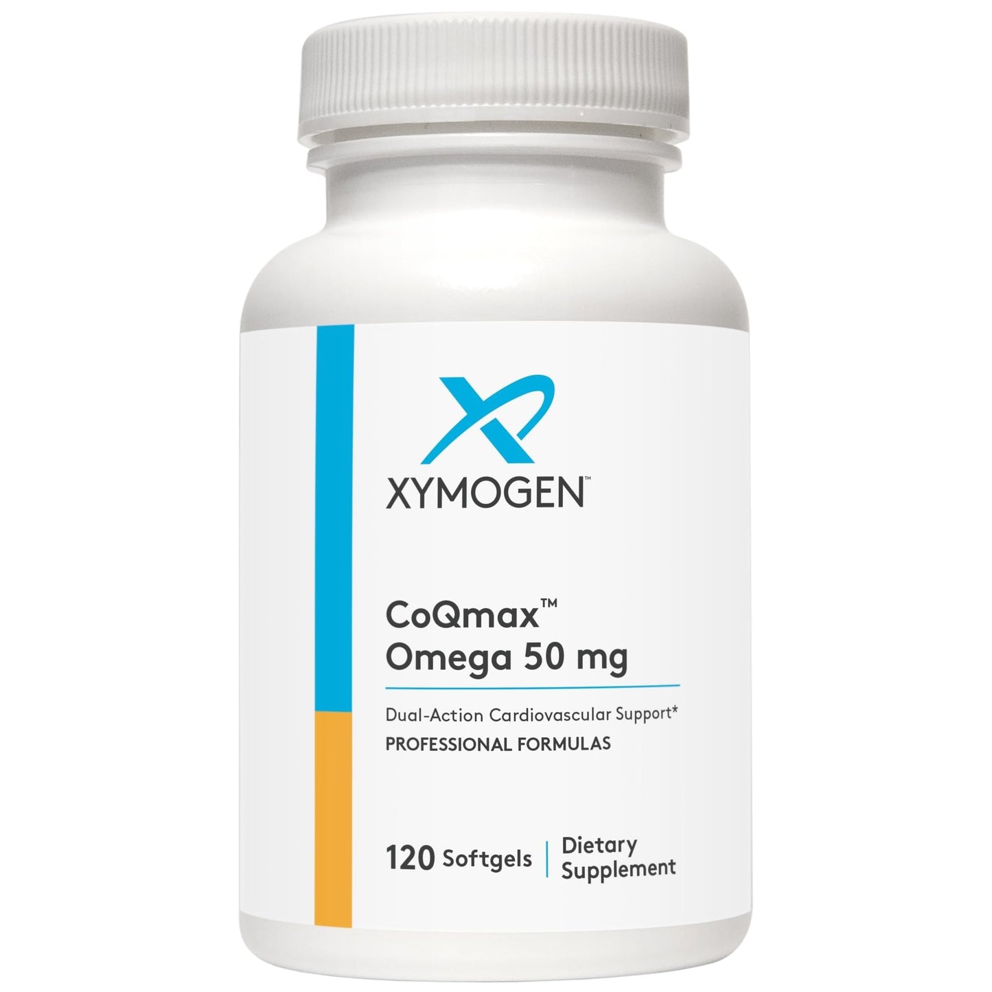 XYMOGEN CoQmax Omega 50 mg - Dual-Action Heart Health Support - CoQ10 Plus Fish Oil Omega-3 - MaxSimil Monoglyceride EPA DHA - Enhanced Absorption - 120 Softgels XYMOGEN buy supplements Au
