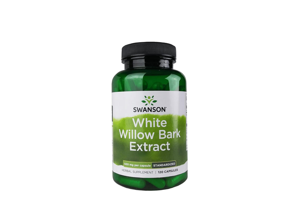 Swanson White Willow Bark Extract - Promotes Joint Support and Muscle Relief - Standardized to 15% Salicin - Natural Supplement with No Stomach Irritation - (120 Capsules, 500mg Each) SwansonBuy Supplements Australia