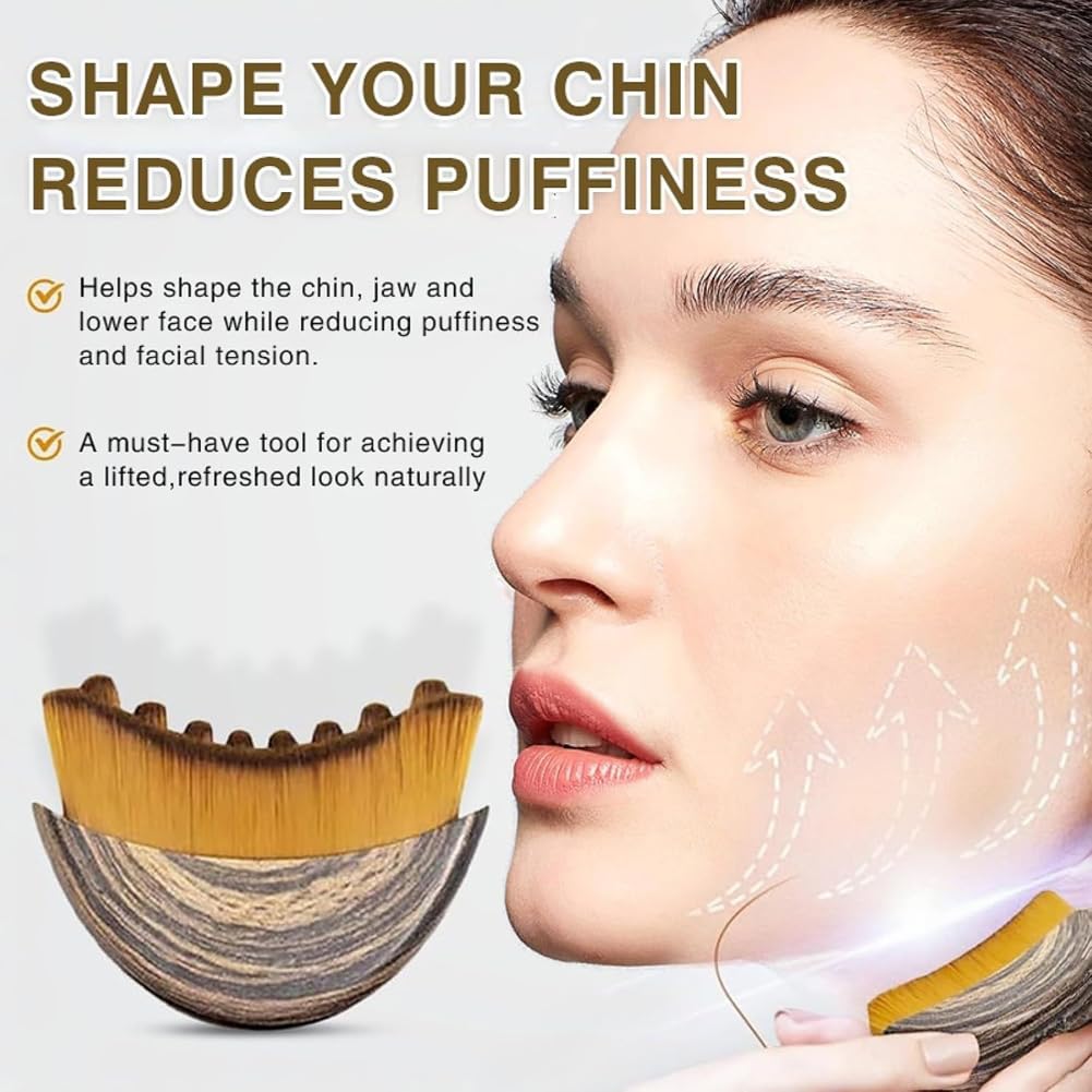JBSZTH 2-Pack Lymphatic Contour Face Brush, Lymphatic Drainage & Contour Face Massage Brush Set for Gua Sha, Puffiness Reduction, Glowing Skin, Gentle Daily Facial and Body Massage Tool JBSZTH buy supplements Au