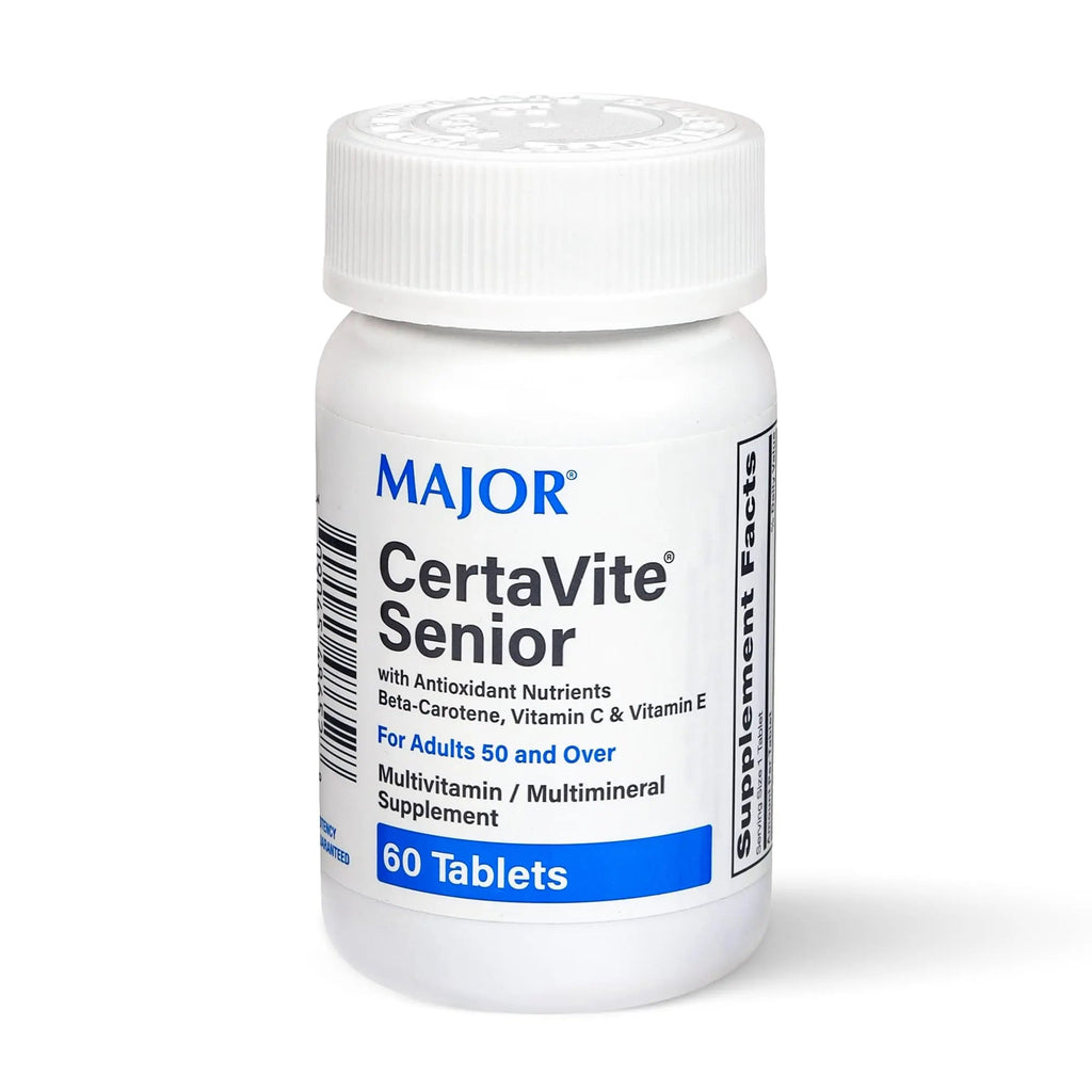 MAJOR CertaVite Senior Multivitamin with Antioxidants – Multivitamin for Women and Men with Beta-Carotene, Iron MAJOR