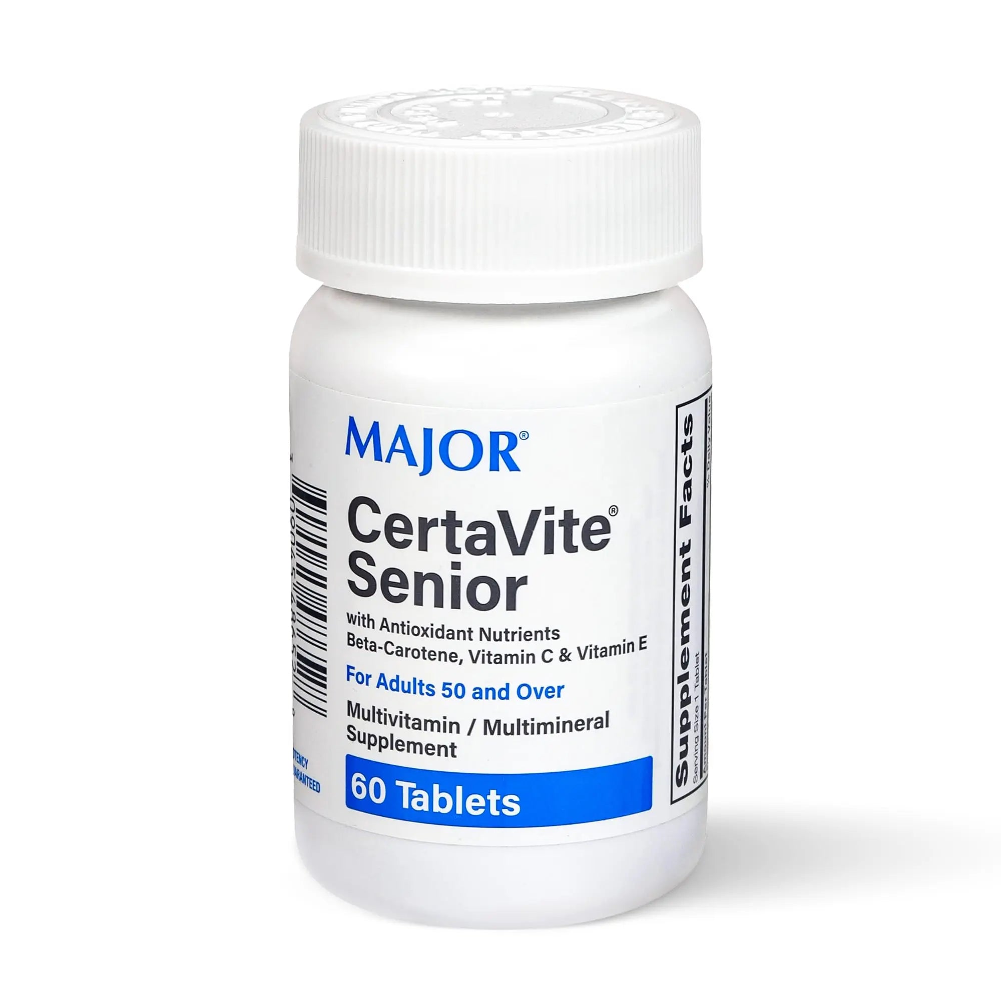 MAJOR CertaVite Senior Multivitamin with Antioxidants – Multivitamin for Women and Men with Beta-Carotene, Iron MAJOR