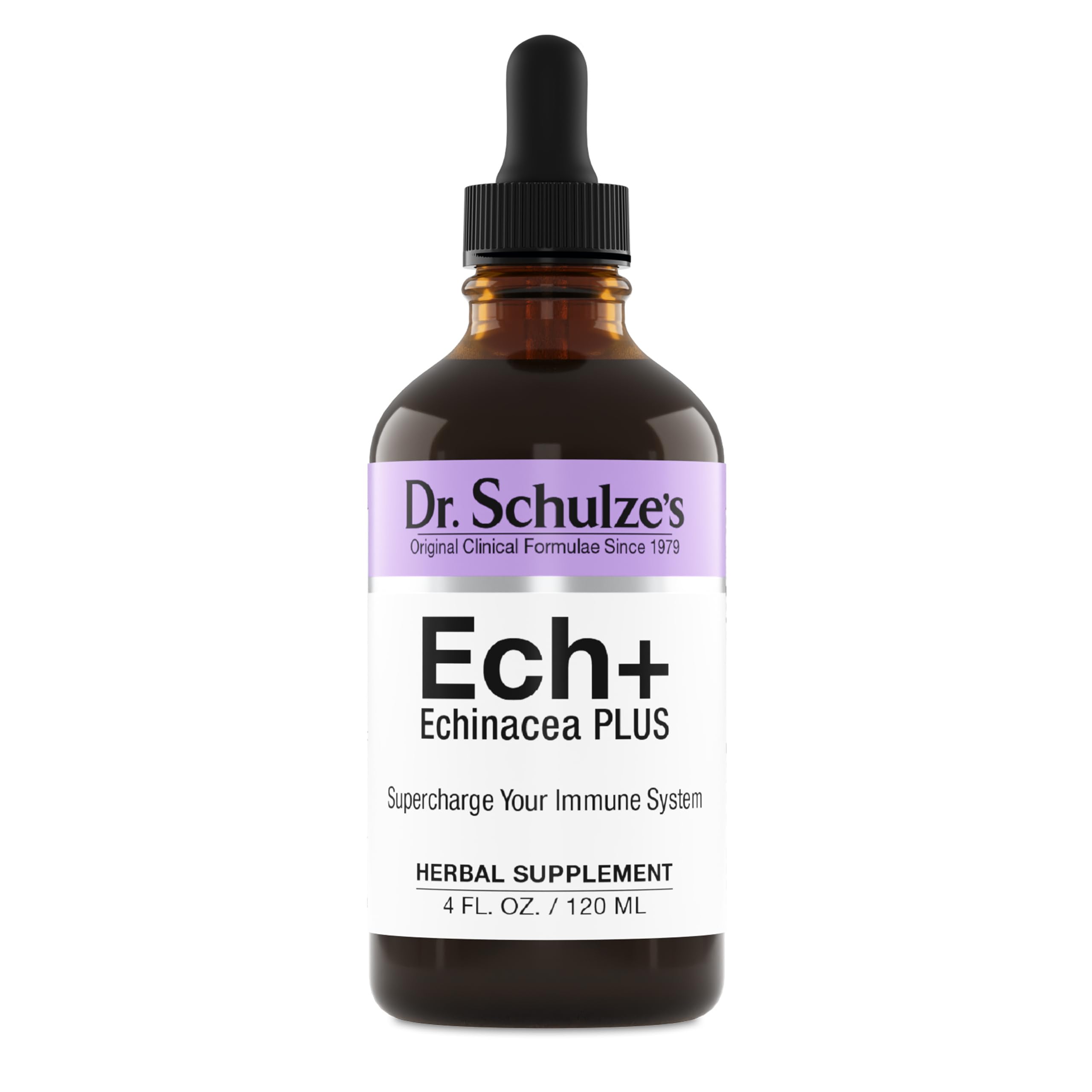 Dr. Schulze's Echinacea Plus | Echinacea Root and Seed | All Organic Extract | Gluten-Free & Non-GMO for Immune System Support | 4 oz Dr. Schulze'sBuy Supplements Australia
