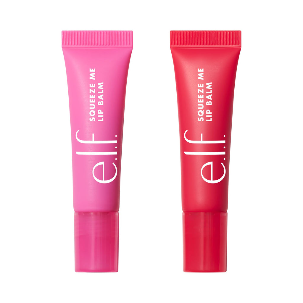 e.l.f. Squeeze Me More Lip Balm Duo, Moisturizing Balm For A Sheer Tint Of Color, Made With Hyaluronic Acid, Vegan & Cruelty-Free, Cherry & Bubblegum e.l.f.Buy Supplements Australia