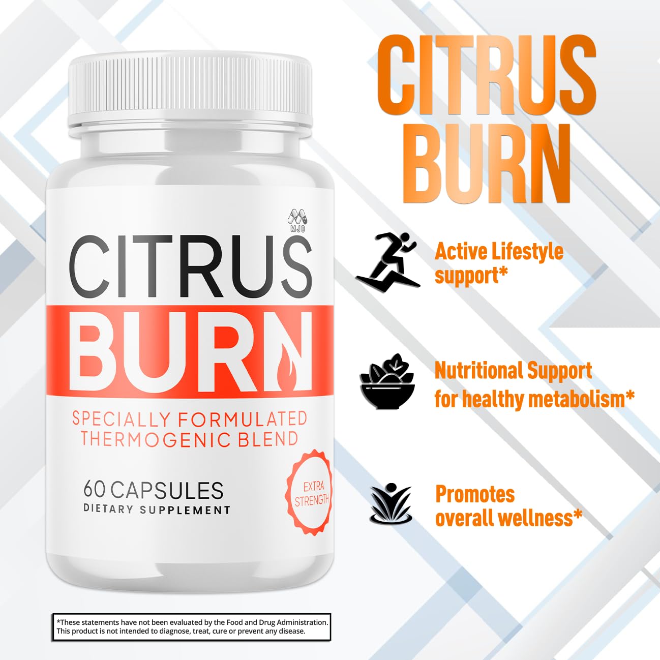 (2 Pack) Citrus Burn Capsules, Official CitrusBurn Pills with All Natural Ingredients, Advanced Citrus Burn for Optimal Health & Wellness Support with Premium Vitamins for Women & Men (120 Capsules) MJO buy supplements Au