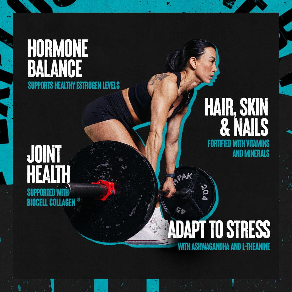 Animal Power Balance – Women's Alpha F Comprehensive Formula – Supports Hormonal Balance, Complexion, Hair, Nails, Mood and Stress, Intestinal Health, & Bone and Joint Health – 30 Packs Animal buy supplements Au