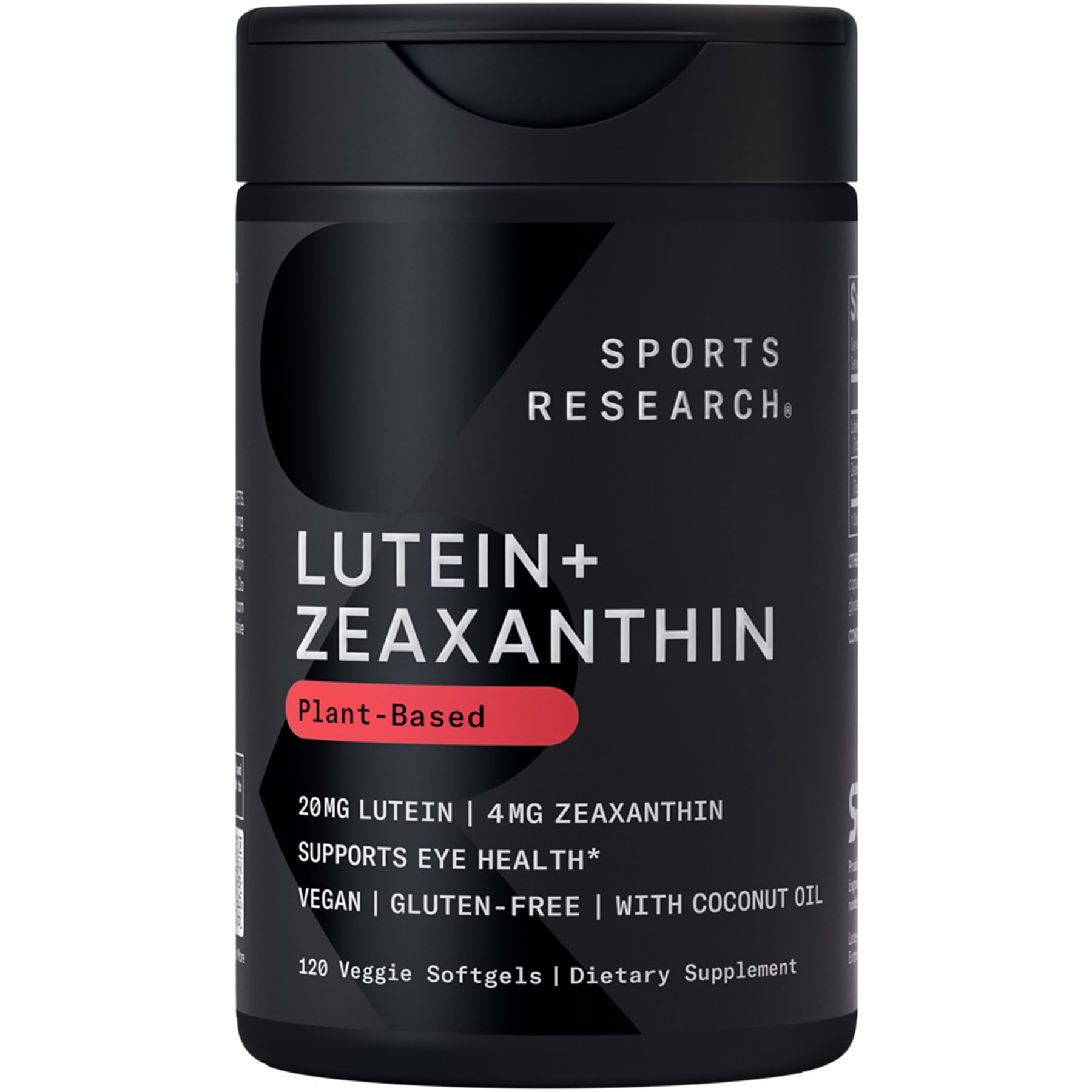 Sports Research® Lutein and Zeaxanthin Capsules - Eye Health Support Supplement Made with Lute-Gen® and Organic Coconut Oil - Vegan Friendly & Non-GMO Verified - 120 Veggie Softgels Sports Research buy supplements Au