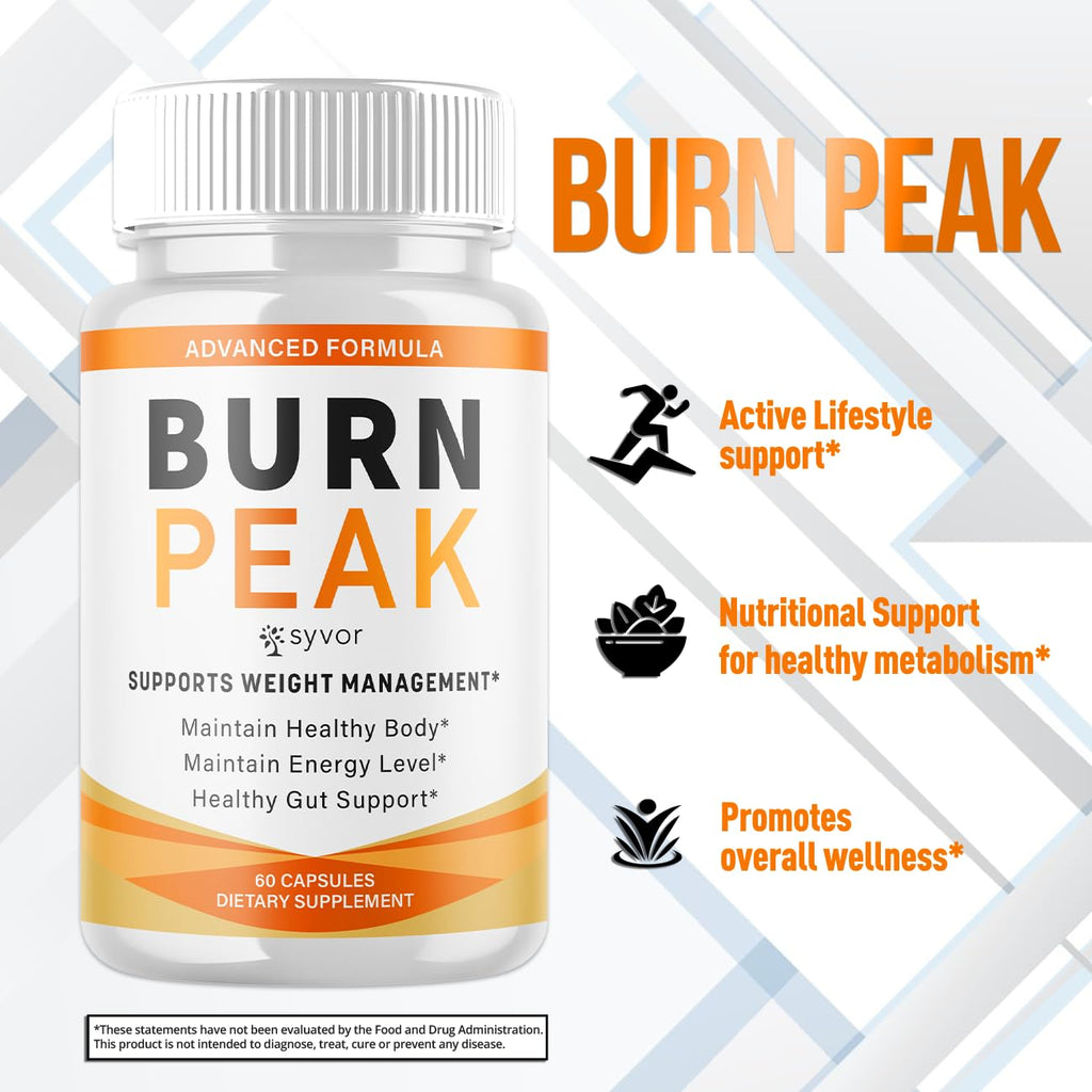(2 Pack) Burn Peak Capsules, Official Burnpeak Pink Salt Pills with All Natural Ingredients, Advanced BurnPeak Health Supplement with Premium Vitamins for Active Lifestyle Support (120 Capsules) SyvorBuy Supplements Australia