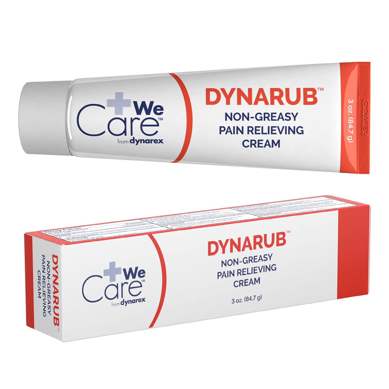 Dynarex DynaRub Cream - Mentholated Topical Muscle Pain Relief Cream - 10% Menthol, 15% Methyl Salicylate - Helps Soothe Joint Swelling & Soreness - Cooling, Non-Greasy Formula - 3oz, 1 Tube DynarexBuy Supplements Australia