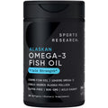Sports Research® Omega-3 Fish Oil 1250 - Triple Strength Fish Oil Supplement from Wild Alaska Pollock - MSC Certified Sustainable · Non-GMO · Soy Free - 180 Softgel Capsules Sports Research buy supplements Au